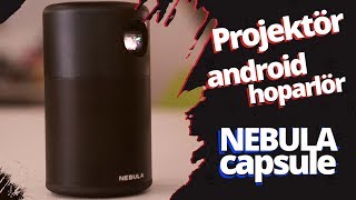 Nebula Capsule inceleme  Kutu kola boyutunda taşınabilir projeksiyon [upl. by Joannes705]