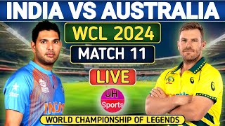 India Champion Vs Australia Champion Live Match 11 World Championship of Legends Cricket  Toss [upl. by Nagap]