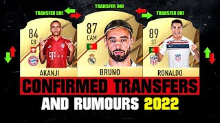 FIFA 22  NEW CONFIRMED TRANSFERS amp RUMOURS 🤪🔥 ft Akanji Bruno Ronaldo… etc [upl. by Eelrahc]