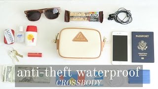 What Fits in the AntiTheft Waterproof Crossbody in Mini Size  Arden Cove [upl. by Sset]