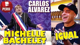 ARGENTINO REACCIONA a CARLOS ALVAREZ imitando a MICHELLE BACHELET [upl. by Hermann]