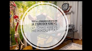 Testaa lonkankoukistajien ja etureiden kireys Vai ovatko ne heikot ja kireät [upl. by Nylirehc177]