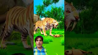 tiger attack cow and monster yeti 😄😄 ytshots [upl. by Eleonore810]