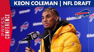 Keon Coleman Excited To Play With Josh Allen  Buffalo Bills  2024 NFL Draft [upl. by Anelra369]