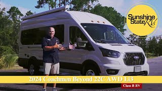 2024 Coachmen Beyond 22C AWD Li3 Lithium System Class B RV Camper Van OFFICIAL WALKTHROUGH FORD [upl. by Danforth]