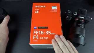 Sony 1635mm VarioTessar T FE F4 ZA OSS Unboxing [upl. by Kenon]