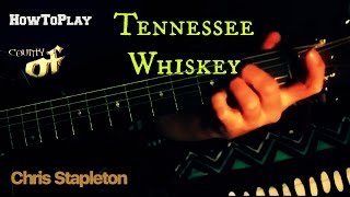 Guitar Lesson Tennessee Whiskey  Chris Stapleton Easy Chords [upl. by Suoivatnod]