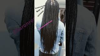 Knotless braids color black book now or walk in 28 biccard street braamfontein hairstyle lovehair [upl. by Christine]