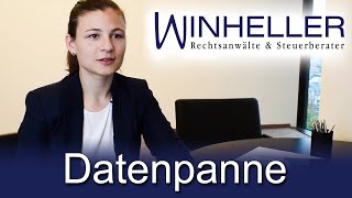 Datenpanne und DSGVO  Was tun bei Datenschutzverletzungen [upl. by Butterfield]