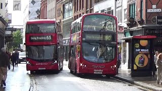 London Buses 2023Richmond Town Centre with Abellio Go Ahead Metroline amp RATP London United [upl. by Lenneuq]