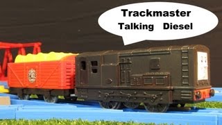 Trackmaster Talking Diesel unboxing review and first run [upl. by Egide879]