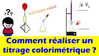 Comment réaliser un titrage colorimétrique  🧪 méthode dosage TP [upl. by Gentes]