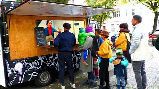 Fried Samosa Food Truck from Arabian Nights  Street Food Berlin Germany [upl. by Sacci]