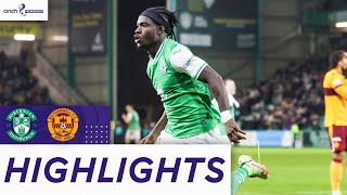 Hibernian 22 Motherwell  Stoppage Time Strike Rescues Point  cinch Premiership [upl. by Eibbor]