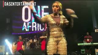 Wizkid and Tiwa Savage perform together at the ONE AFRICA MUSIC FEST IN DUBAI 2017 [upl. by Gates543]