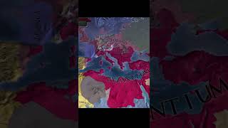 Byzantium to Rome Timelapse eu4 europauniversalis4 shorts timelapse [upl. by Ayalahs]