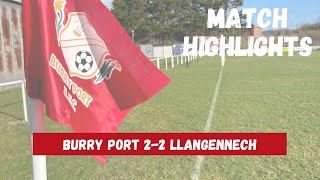 Burry Port vs Llangennech  Match Highlights [upl. by Gnilsia]