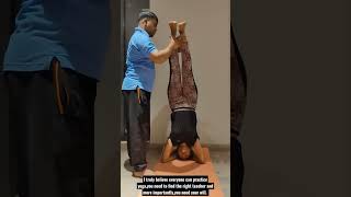 How to do Headstands for beginners ytshorts yoga headstand drill practice strength youtube [upl. by Ariuqahs488]