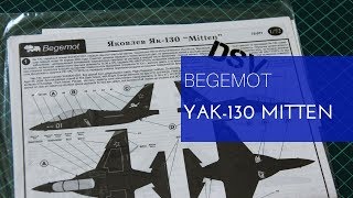 Begemot Decals 172 Yak130 Mitten 72071 Review [upl. by Goth]