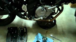 2012 Suzuki VStrom 650 Oil Change [upl. by Adnawal]