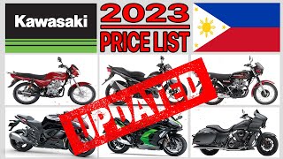 Kawasaki Motorcycle Price List In The Philippines 2023 UPDATED [upl. by Eidna314]