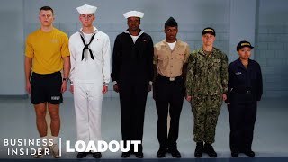 Every Uniform In A Navy Sailors Seabag  Loadout  Business Insider [upl. by Ellertal]