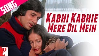 Kabhi Kabhie Mere Dil Mein Male  Kabhi Kabhie  Amitabh Rakhee Mukesh  Khayyam Hindi Old Song [upl. by Menard]