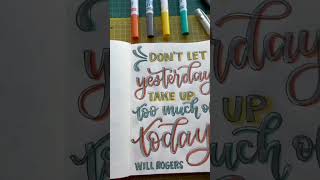 📒 Lettering Magic in my Rhodia notebook 🖊️ handlettering [upl. by Dunkin584]