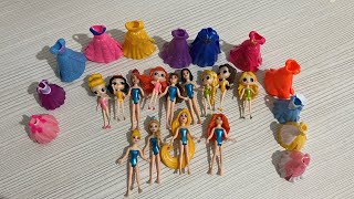 Disney Princess Doll Makeover DIY Miniature Ideas for Barbie Wig Derss Feceup and more [upl. by Bubalo]