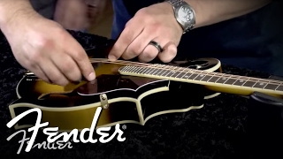 How to Place amp Install a Mandolin Bridge  Fender [upl. by Pisano224]