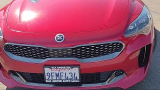 2019 Kia Stinger GT1 Sedan Elk grove Sacramento Folsom Lodi Galt [upl. by Dnalon629]