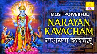 Most Powerful Narayana Kavacham with Lyrics  श्री नारायण कवच  Narayan Kavach  Sri Narayan Kavach [upl. by Ecirtael]