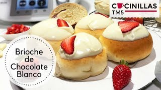 Brioche de Chocolate Blanco  Recetas Thermomix [upl. by Artenahs]