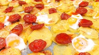 PAPAS AL HORNO CON AJO Y ROMERO DELICIOSA RECETA [upl. by Acirederf128]