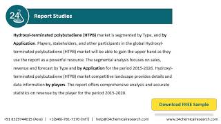 Hydroxyl terminated polybutadiene HTPB Market Insights and Forecast to 2026 [upl. by Endres246]