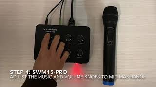 Sound Town SWM15PRO™ Karaoke Mixer System  How to connect to a smart TV soundbar or receiver [upl. by Hildagard]