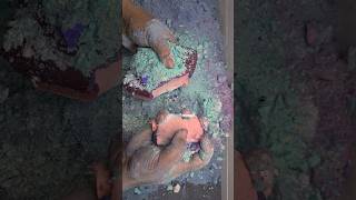 Soft gym chalk block crush oddlysatisfying gymchalk [upl. by Kwan]