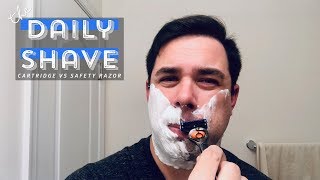 Cartridge Vs Safety Razor Ross  The Daily Shave [upl. by Edaw]