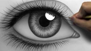 How to Draw a Realistic Eye Time Lapse [upl. by Enilram]