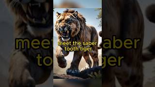 Meet the saber tooth tiger facts wildlife animals amazingfacts curiosity knowledge [upl. by Norag476]