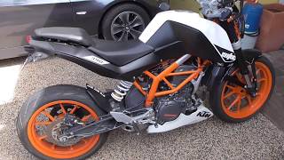 KTM DUKE 390 WALKAROUND MODS UPGRADES AND EXHAUST NOTE [upl. by Imojean]