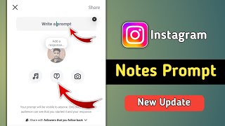 How to Use Instagram Notes Prompt  Instagram Notes Prompt New Update [upl. by Eleets982]