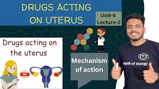 Drugs acting on the uterus  Drug acting on uterus mechanism of action  Uterus anatomy amp physiology [upl. by Ninaj]