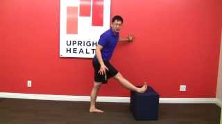 Foot point out to the side Stretch your biceps femoris [upl. by Huberman]