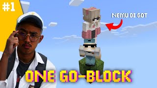 Dua orang quotDONGOquot bermain ONE BLOCK Minecraft  One GoBlock 1 [upl. by Euf82]