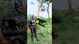 VENOM vs HULK FIGHT 💪🏻venom hulk avengers marvel toys actionfigures [upl. by Rabjohn]