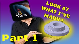 CATIA V5 Beginner Tutorial  Part Body Basics Part 1 [upl. by Millman]