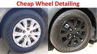 Cheap Way to Detail Wheels  Remove Rust and Paint Rims [upl. by Reich599]