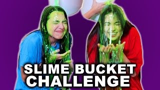 Slime Bucket Challenge  Merrell Twins [upl. by Thorne]