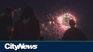 Toronto goes ahead with fireworks despite air quality concerns [upl. by Albin]